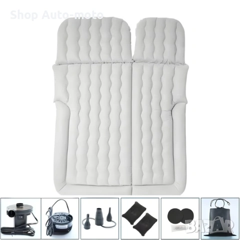 Надуваем матрак-легло за кола, С помпа, 174x130x14см