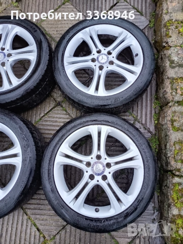 Джанти MERCEDES 17" 5x112 с гуми 235/45/17 Мерцедес А класа Б класа ЦЛА A class B class CLA, снимка 4 - Гуми и джанти - 53642210