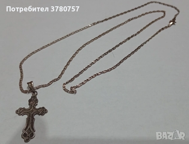 Сребърно дамско колие, снимка 2 - Колиета, медальони, синджири - 53402262