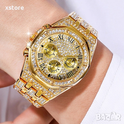 Универсален комплект часовник и гривна с кубинска плетка, снимка 5 - Мъжки - 52791022