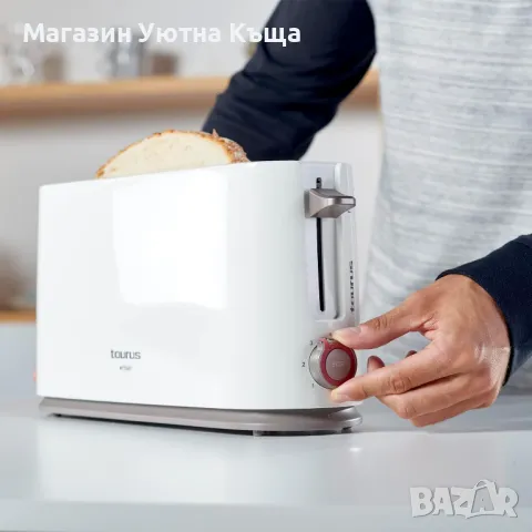 Тостер 1 слот с ГАРАНЦИЯ Taurus Мy Тoast 1000w, снимка 1 - Тостери - 48692720