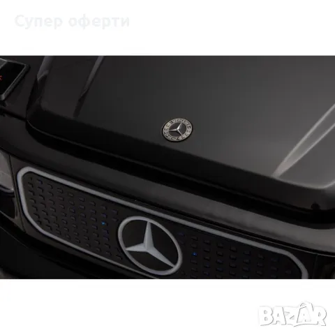 Акумулаторен джип Mercedes EQG Electric G-Class 12V с отварящи се врати меки гуми 4x4, снимка 17 - Детски велосипеди, триколки и коли - 48682696