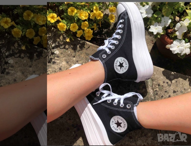 кецове /маратонки  Converse Chuck Taylor All Star Move Platform High Top номер 37 , снимка 4 - Кецове - 53891959