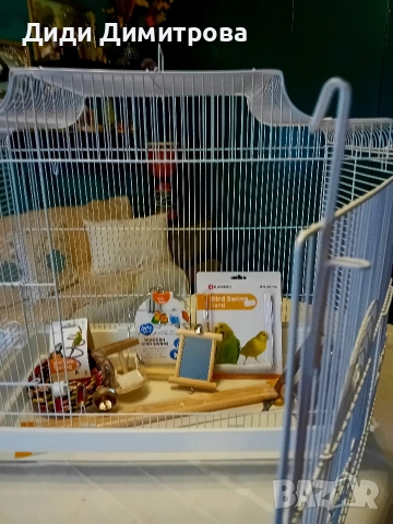 Продавам клетка за папагали , снимка 2 - Папагали - 52578280