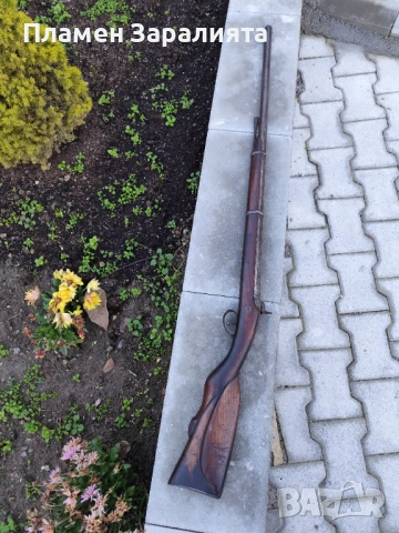 Автентична капсулна дамаскова пушка, снимка 3 - Антикварни и старинни предмети - 52788340