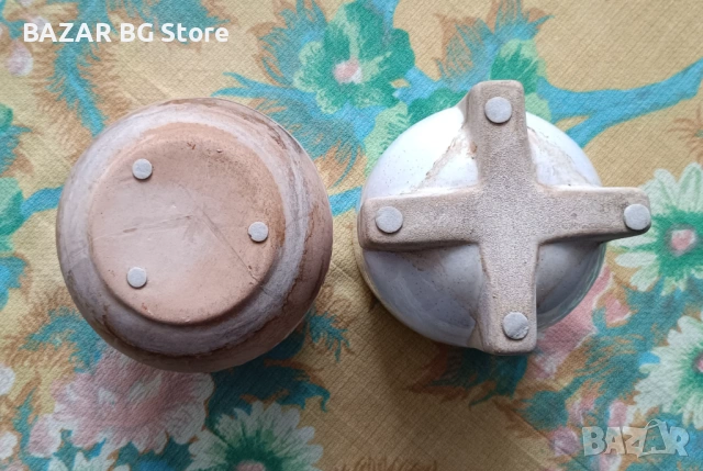 Комплект керамични саксии. , снимка 6 - Саксии и кашпи - 53939686