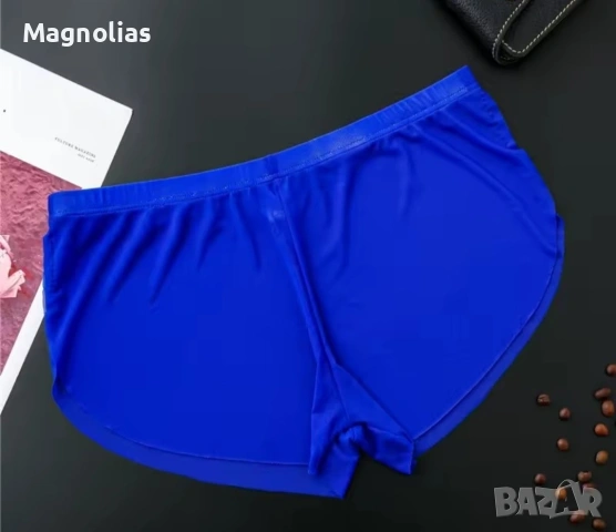 Мъжки боксерки, прозрачни секси боксерки, прозрачно бельо Ice Silk Ultra-thin, снимка 2 - Бельо - 53803562