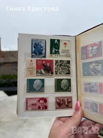Малък класьор с различни български пощенски марки, снимка 4 - Филателия - 49993376