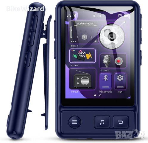 AGPTEK MP3 плейър Bluetooth 5.3 Сензорен екран 32GB НОВ, снимка 1 - MP3 и MP4 плеъри - 45120068