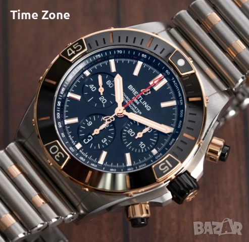 Breitling Super Chronomat B01 Chronograph 44mm Black Dial Black Ceramic Two-Tone Различни Варианти, снимка 4 - Мъжки - 54048011