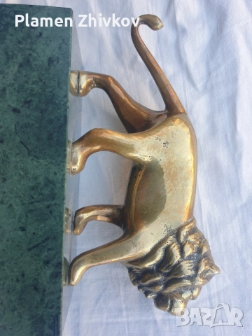 Пластика от бронз - Лъв, снимка 6 - Статуетки - 52221981