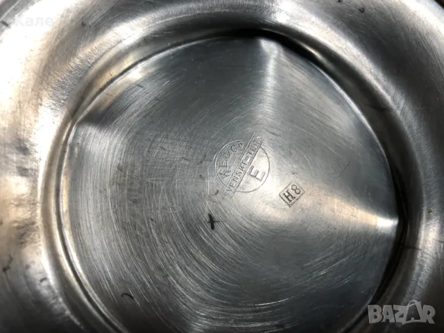 Старинна метална купа с инкрустации , снимка 8 - Антикварни и старинни предмети - 50084785