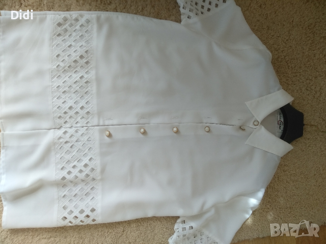 Бяла рокля туника риза , снимка 5 - Рокли - 45056370