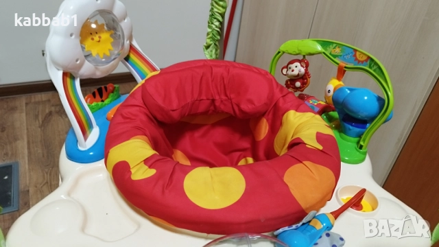 Бънджи център - проходилка за бебе Tiibaby с животни