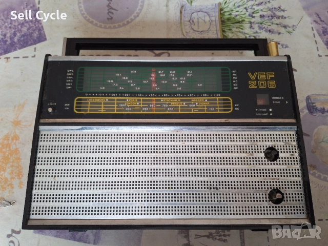 ✅РАДИО/ТРАНЗИСТОР ВЕФ/VEF 206❗, снимка 2 - Радиокасетофони, транзистори - 53254031