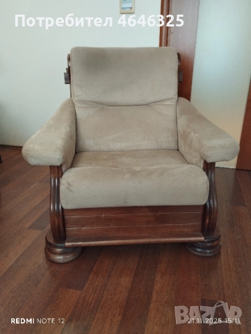 Диван и фотьойл от масив, снимка 6 - Дивани и мека мебел - 52877033