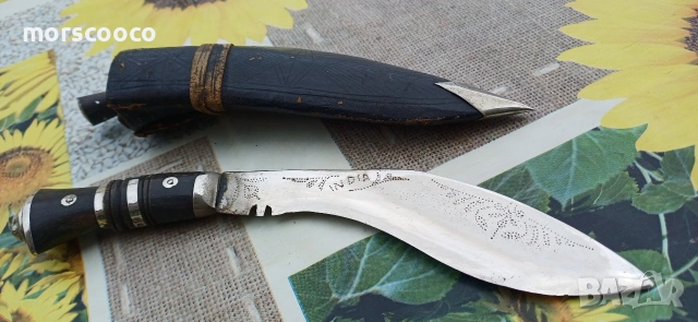 Стар кинжал - КУКРИ - мачете* , снимка 3 - Антикварни и старинни предмети - 54094994
