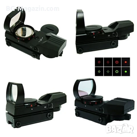 Тактически бързомер прицел с 4 фигури мерник бързомерец за въздушна пушка пистолет лов еърсофт, снимка 11 - Оборудване и аксесоари за оръжия - 51051709