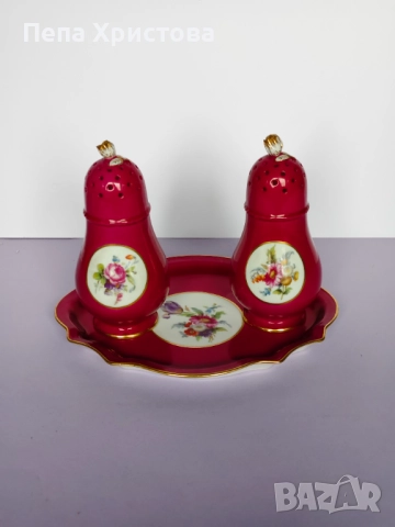 Комплект от поднос и две солници  Richard Ginori