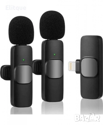 Комплект безжичен микрофон K9 за мобилни телефони - Превъзходство в качеството на звука и удобство, снимка 3 - Други стоки за дома - 52853893
