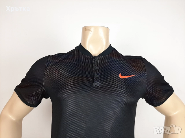 Nike Tennis Court Advantage - Оригинална мъжка тениска с яка р-р S, снимка 6 - Тениски - 51932298