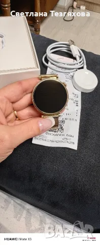 HUAWEI WATCH GT 4 LIGHT GOLD Gold Milanese Strap 41 MM, GPS, ПУЛСОМЕР, SPO2, снимка 6 - Резервни части за телефони - 47538949