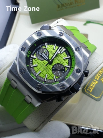 Audemars Piguet Royal Oak Offshore Diver Chronograph 42mm Steel Green Dial Различни Цветове, снимка 3 - Мъжки - 54045129