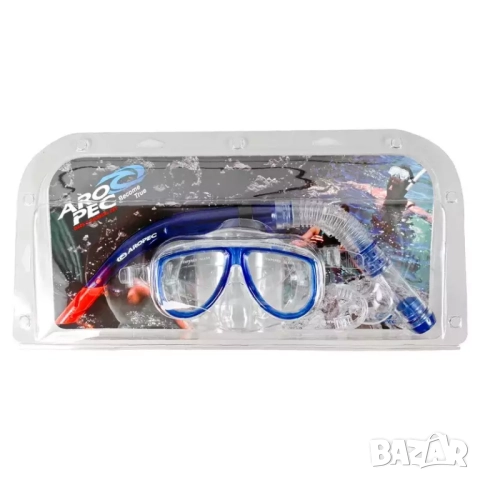 Комплект маска и шнорхел Aropec Dolphin, снимка 2 - Водни спортове - 52722858