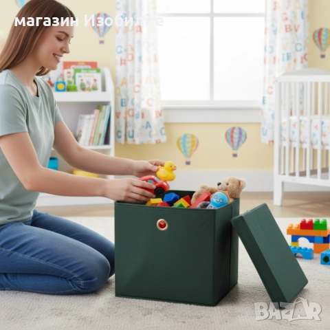 Сгъваема кутия за съхранение, снимка 4 - Органайзери - 52288308