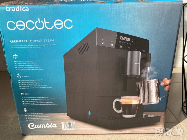 Кафеавтомат Cecotec Cremmaet Compact Steam кафе машина 19 бара 1350W, снимка 2 - Кафемашини - 45999982