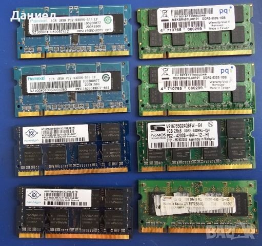DDR2 РАМ памети различни честоти RAM -  за лаптоп и десктоп, снимка 2 - RAM памет - 44396756
