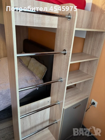 Детско високо легло 200/90, снимка 2 - Мебели за детската стая - 52106673