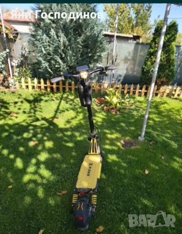 Ел тротинетка 2х1400w макс speed 55 км бартер за скутер до 50 куб с регистрация, снимка 2 - Мотоциклети и мототехника - 54233582