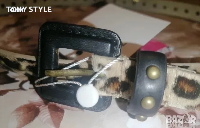 Тигров Дамски Колан Изцяло от Естествен Косъм Нов 100см., снимка 6 - Колани - 51644163