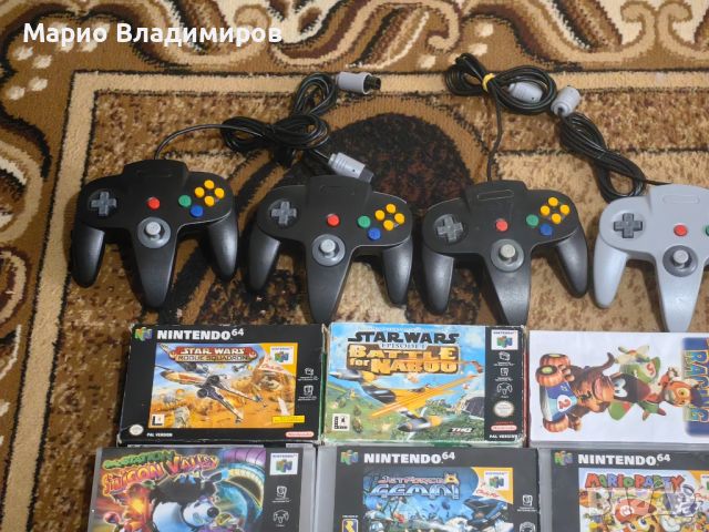 Nintendo 64, джойстици, игри с кутии и още, снимка 4 - Nintendo конзоли - 45112281