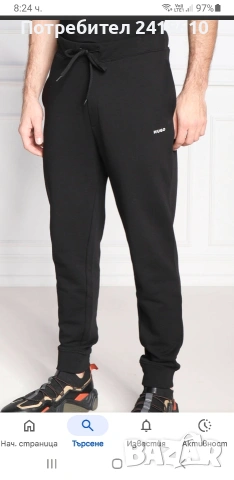 Hugo Boss HUGO Dayote Mens Cotton Pant Size L НОВО! ОРИГИНАЛ! Мъжко Долнище!, снимка 7 - Спортни дрехи, екипи - 53450163