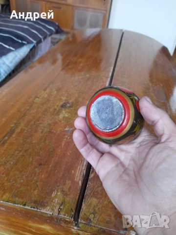 Стара дървена паница,хохлома #8, снимка 6 - Други ценни предмети - 52309824