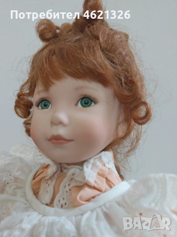 Колекционерска порцеланова кукла Праскови и крем Ashton Drake нова, снимка 5 - Декорация за дома - 52044064