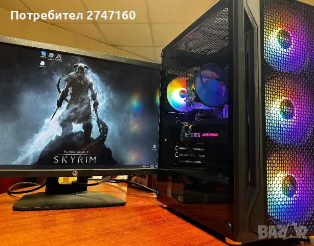 Геймърски компютър, full hd/2k, Intel i5, rtx 3070, 16gb, 500gb, снимка 1 - Геймърски - 48827186