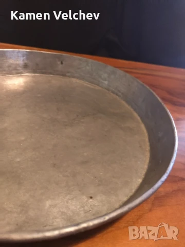 Стара медна калайдисана тава за баница..., снимка 2 - Други - 51340532