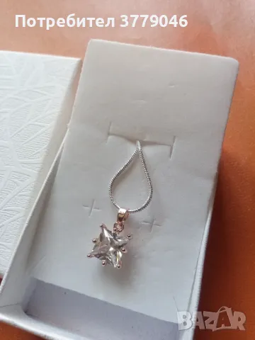 Колие с кристал, снимка 8 - Колиета, медальони, синджири - 50322392