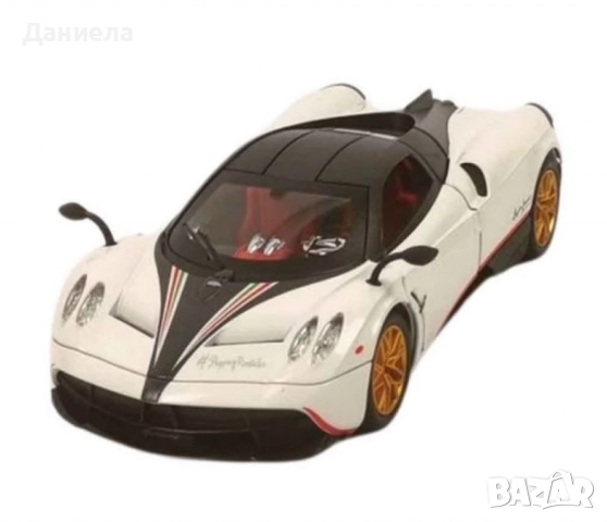 Метална количка Pagani с пушек, звук и светлина, снимка 3 - Коли, камиони, мотори, писти - 52017752