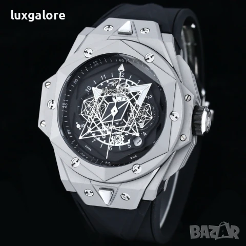 Мъжки часовник Hublot Big Bang Sang Bleu II с кварцов механизъм, снимка 3 - Мъжки - 50953523