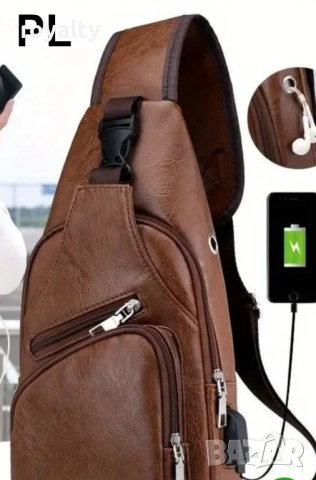 Уникален комплект за мъже – Чанта + Портфейл, снимка 2 - Чанти - 51610232