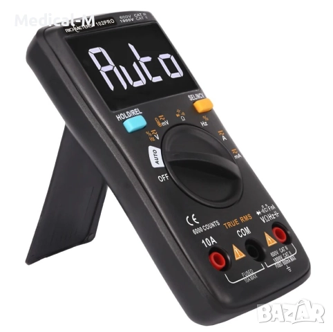 RM102Pro multimeter мултиметър – 6000 отчета, подсветка, AC/DC амперметър, волтметър, измерване на , снимка 4 - Друга електроника - 52895480