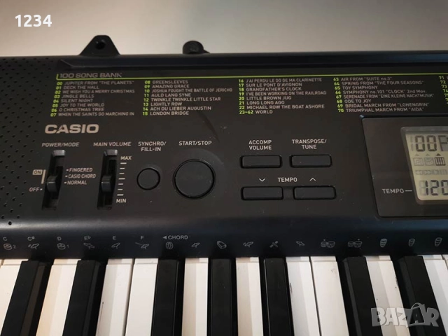 синтезатор клавир пиано CASIO CTK-1100 с 5 октави и плътни клавиши, снимка 4 - Синтезатори - 52579069