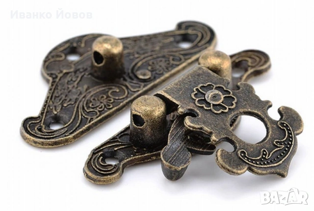 Закопчалки за дървена кутия, табли, шах, за затваряне на малък шкаф, катарама за заключване, 3 вида, снимка 12 - Декорация за дома - 53339011