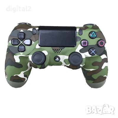 Контролер DualShock 4 Green Camo съвместим с PS4 нов 2 г. гаранция