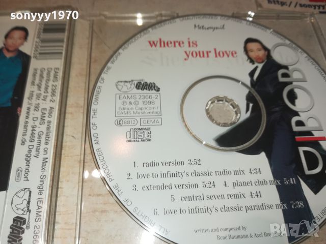 DJ BOBO CD-ВНОС GERMANY 0807241130, снимка 5 - CD дискове - 46508739