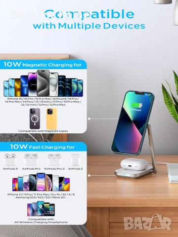 Hinyx Безжично зарядно за iPhone, снимка 2 - Друга електроника - 53841957